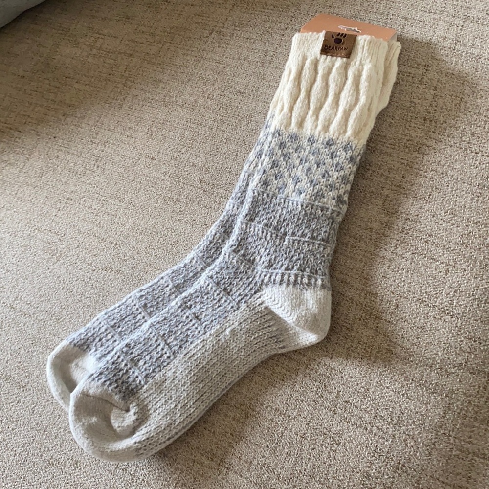 🪞 NEW bearpaw ultra soft crew ribbed socks women’s size sz 9-11